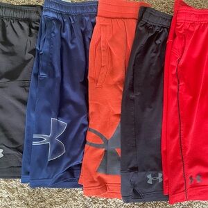 Lot of 5 Under Armour Shorts